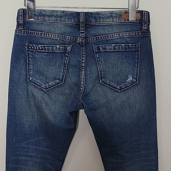 Blank NYC distressed crop jean Sz 26 Relaxed fit - Picture 4 of 6